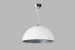 Hanglamp Mezzo tondo 1 lichts 50 cm wit zilver